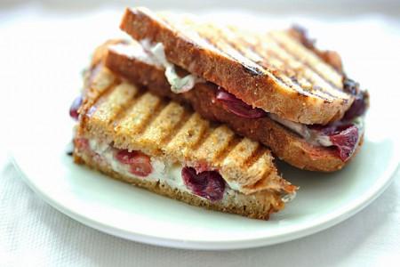 Humboldt Fog® and Roasted Grape Panini